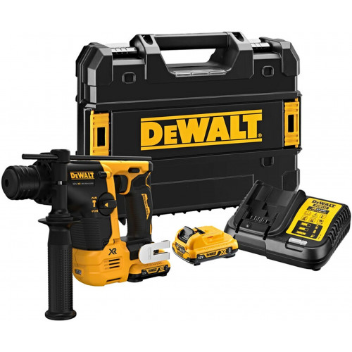 DeWALT DCH072L2-QW Akkus fúrókalapács SDS-Plus XR (1,1J/12V/2x3,0Ah) Tstak