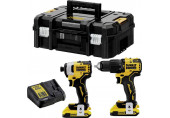 DeWALT DCK2062D2T akkus fúrócsavarozó DCD709 és ütvecsavarozó DCF809 (18V/2x2,0Ah) TSTAK