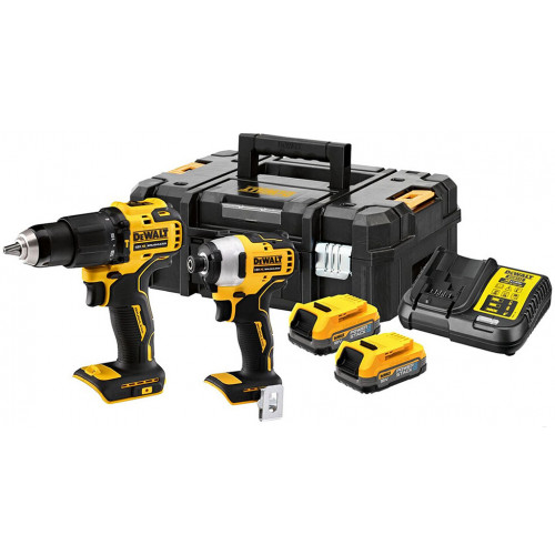 DeWALT DCK2062E2T-QW Kit (18V/2x1,7Ah Powerstack) Tstak