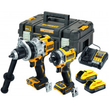 DeWALT DCK2200H2T gépcsomag (DCD1007 + DCF860 + 18V/2x5,0Ah PowerStack) Tstak