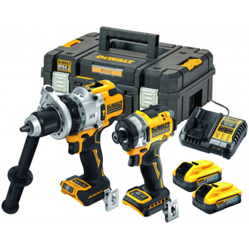 DeWALT DCK2200H2T gépcsomag (DCD1007 + DCF860 + 18V/2x5,0Ah PowerStack) Tstak