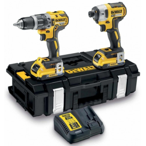 DeWALT DCK266P2LR akkus szett DCD796 + DCF887 + 18V/2x5.0Ah + DCB115 + Tstak