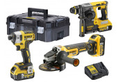 DeWALT DCK305P3T-QW Combo DCH273N + DCG405 + DCF887 + DCB115 + (18V/3x5,0Ah) Tstak
