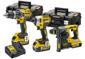 DeWALT DCK368P3T-QW kombó szett 18V (DCH273,DCD796,DCF887,3 x DCB184,TSTAK II X2,DCB115)