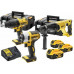 DeWALT vezeték nélküli kombinált szerszámkészlet 18V 3x4.0Ah Li-Ion XR,bőrönddel,DCK369M3T