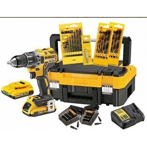 DeWALT DCK791D2T-QW akkus gépcsomag 18V, 2x2Ah, TSTAK I Box