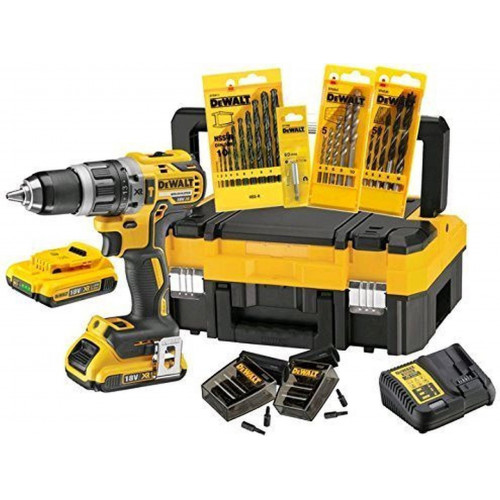 DeWALT DCK796D2T-QW Akkus ütvefúró-csavarozó (18V/70Nm/2x2.0Ah) Tstak