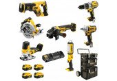 DeWALT DCK856P4-QW Akkus Kombó szett, Kefementes 8db-os 18V XR 4 x 5Ah