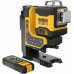 DeWALT DCLE34035B akkus keresztvonalas lézer zöld sugárral 3x360° XR (18V/akku nélkül)