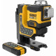 DeWALT DCLE34035B akkus keresztvonalas lézer zöld sugárral 3x360° XR (18V/akku nélkül)