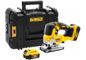 DeWALT DCS334P2-QW Akkus dekopírfűrész XR (18V/2x5,0Ah) Tstak