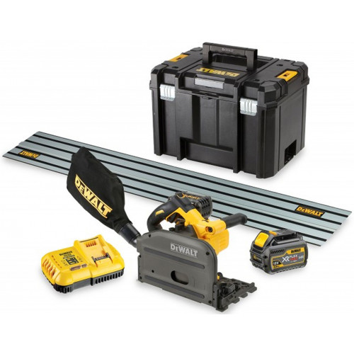 DeWALT DCS520T2R-QW Akkus merülőfűrész vezetősínnel XR FlexVolt (165mm/54V/2x2,0Ah) Tstak