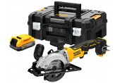 DeWALT DCS571E1T-XJ Akkus körfűrész XR PowerStack (115mm/18V/1x1,7Ah/töltő nélkül) Tstak