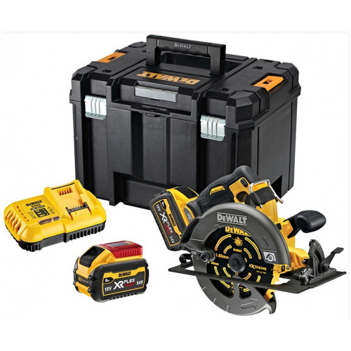 DeWALT DCS578X2-QW Akkus körfűrész XR FlexVolt (190mm/54V/2x9,0Ah) Tstak