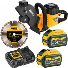 DeWALT DCS691X2-QW Akkus beton és acélmaró FlexVolt (230mm/54V/2x9,0Ah)