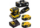 DeWALT DCW200P2-QW Akkus rezgőcsiszoló XR (18V/2x5,0Ah) Tstak