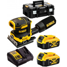 DeWALT DCW200P2-QW Akkus rezgőcsiszoló XR (18V/2x5,0Ah) Tstak