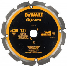 DeWALT DT1474-QZ Extreme Szálcement körfűrészlap 250x30mm, 12 fog 12°