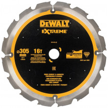 DeWALT DT1475-QZ Extreme Szálcement körfűrészlap 305x30mm, 16 fog 12°