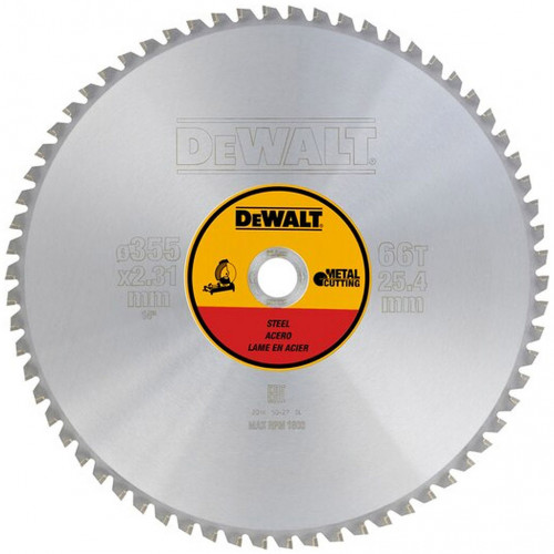 DeWALT DT1926-QZ körfűrészlap, 355 x 25,4 mm, 66 fog