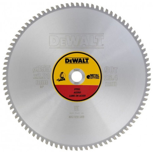 DeWALT DT1927-QZ Körfűrészlap állványos fűrészekhez 355x25,4mm, 90 fog TFZ 1,5°