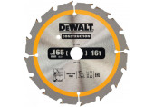 DeWALT DT1948-QZ Extreme Körfűrészlap akkus kézi körfűrészekhez 165x20mm, 16 fog WZ 20°