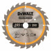 DeWALT DT1949-QZ Extreme Körfűrészlap akkus kézi körfűrészekhez 165x20mm, 24 fog WZ 20°