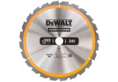 DeWALT DT1958-QZ Construction Körfűrészlap állványos fűrészekhez 305x30mm, 24 fog WZ -5°