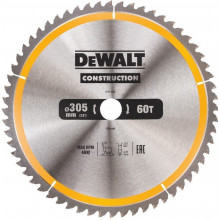 DeWALT DT1960-QZ Construction Körfűrészlap 305x30mm, 60 fog WZ -5°