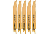 DeWALT DT2404-QZ Bi-Metal Fémvágó kobalt kardfűrészlap 152 mm - 5 db/csomag