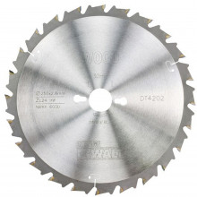 DeWALT DT4202-QZ Extreme Körfűrészlap radiális karú fűrészekhez 250x30mm, 24 fog, FZ 10°