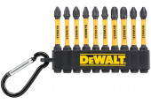 DeWALT DT7274-QZ PH PZ Mix Flextorq 10 részes bitkészlet karabinerrel 57 mm