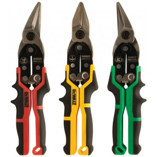 DeWALT DWHT14676-0 Aviation Ergo Lemezvágó olló, 3 db