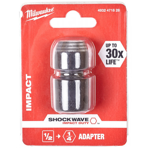 Milwaukee Shockwave Dugókulcs adapter 1/2˝-1/4˝ 4932471828 Milwaukee Shockwave Dugókulcs adapter 1/2˝-1/4˝ 4932471828