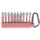Milwaukee Shockwave IMPACT DUTY bithegy készlet 10db-os, karabineres 4932480941