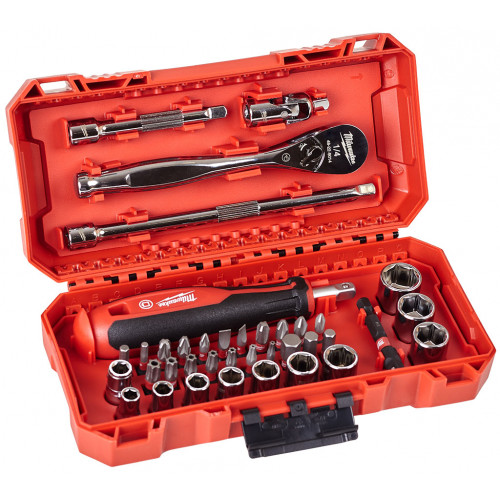 Milwaukee 1/4" Racsnis dugókulcs készlet 4932498381 Milwaukee 1/4" Racsnis dugókulcs készlet 4932498381