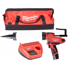 Milwaukee M12PCG 400A-201B Akkus Kartuskinyomó (12 V/1 x 2,0 Ah) táska 4933441665