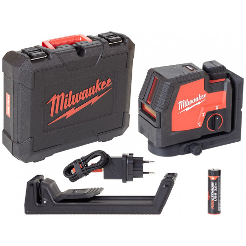 Milwaukee L4 CLL-301C Akkus keresztvonalas lézer, 1xL4 B3 493347809