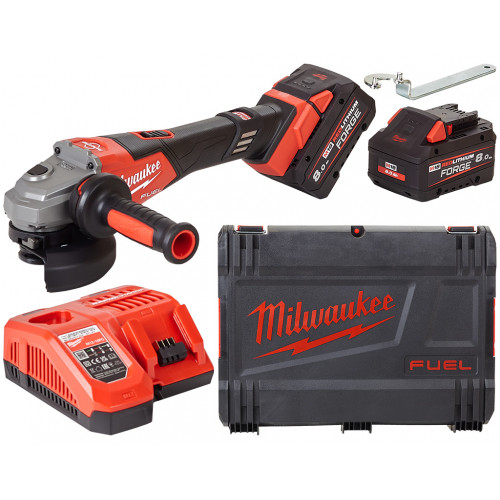 Milwaukee M18 FHSAG125XB2-802X Akkus sarokcsiszoló 125mm (18V/2x 8,0Ah/HD BOX) 4933493416