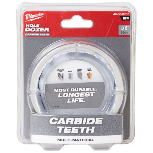 Milwaukee Hole Dozer Lyukfűrész karbid fogakkal TCT (86mm) 49560737