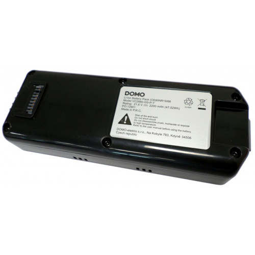 DOMO Pótakkumulátor állóporszívóhoz Li-ion 21,6 V DC 2200 mA DO42101SV-17