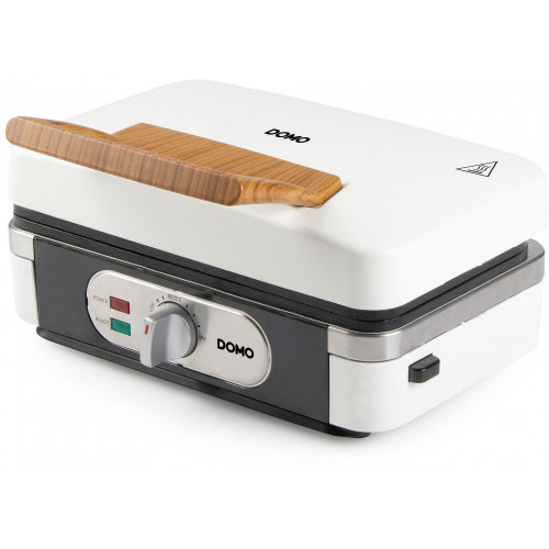 DOMO Szendvicssütő – Grill – Gofrisütő – 3 az 1-ben (1100 W), fehér DO9277C