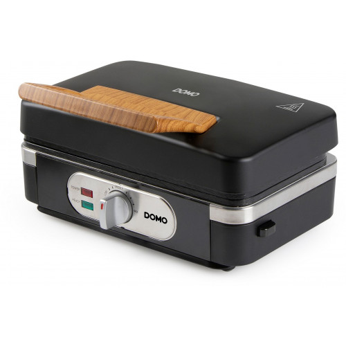 DOMO Szendvicssütő – Grill – Gofrisütő – 3 az 1-ben (1100 W), fekete DO9278C