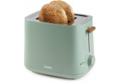 DOMO WOOD YOU Kenyérpirító két szelet kenyérhez, 1000W, zöld DO973T