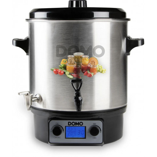 DOMO Befőzőautomata LCD - 2 nyílás - rozsdamentes csap (27l/2000W) DO42329PC