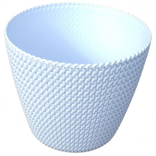 Prosperplast SPLOFY fonott hatású kaspó 21,8 cm fehér DSP220