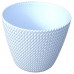 Prosperplast SPLOFY fonott hatású kaspó 21,8 cm fehér DSP220