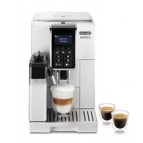 KIÁRUSÍTÁS DeLonghi Dinamica Automata kávéfőző ECAM 350.55.W HASZNÁLT