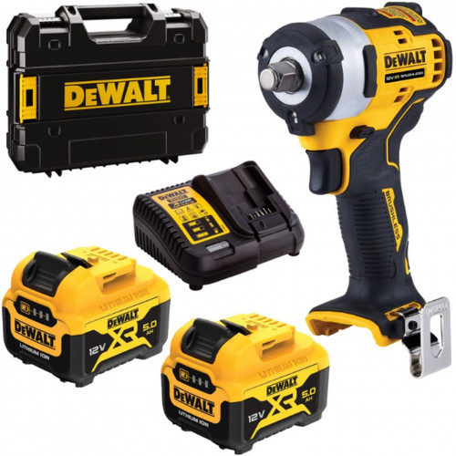 DeWALT DCF901P2-QW Akkus ütvecsavarozó 1/2" (340Nm/12V/2x5,0Ah) Tstak