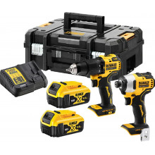 DeWALT DCK2062M2T Akkus fúrócsavarozó DCD709 és ütvecsavarozó DCF809 (18V, 2x4,0Ah) TSTAK